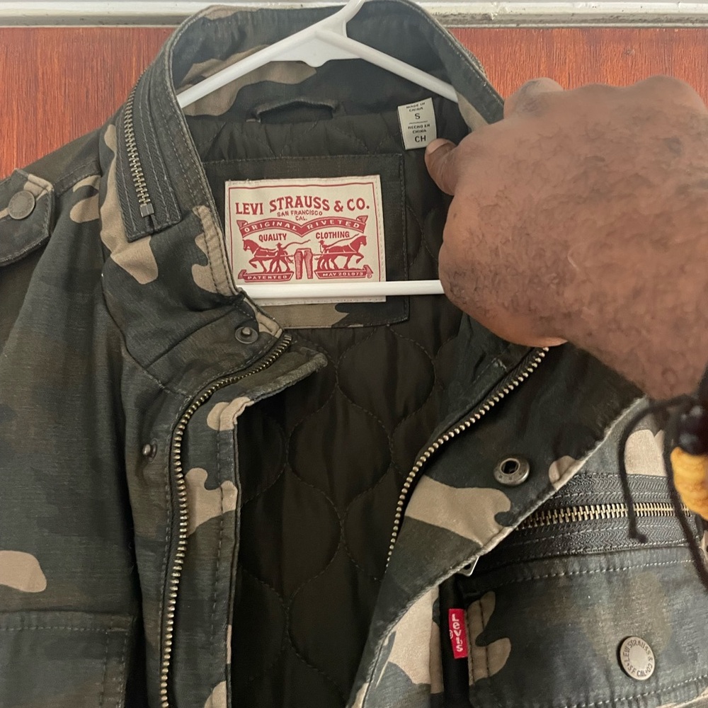 Levi's Green and Brown Military Field Jacket